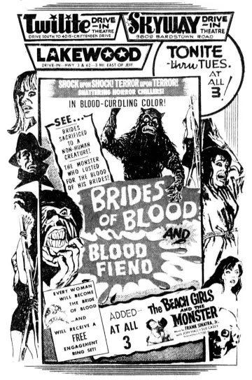 Plakat do filmu "Brides of Blood" #1834406
