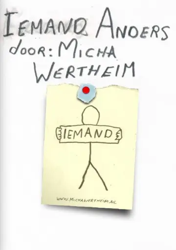 Micha Wertheim: Iemand Anders plakat