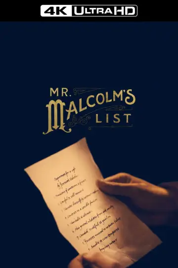 Plakat do filmu "Lista Pana Malcolma" #1058530