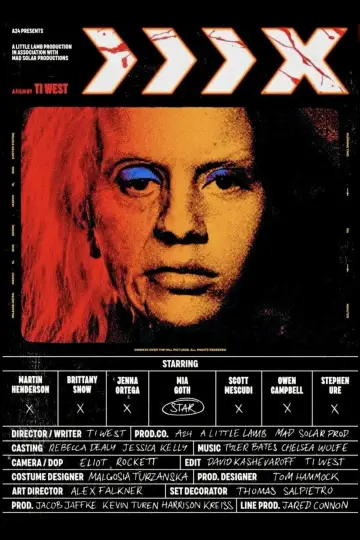Plakat do filmu "X" #1156174