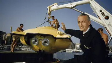 Zasłona do filmu "Becoming Cousteau" #1616143