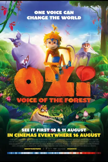 Plakat do filmu "Ozi: Głos deszczowego lasu" #661384