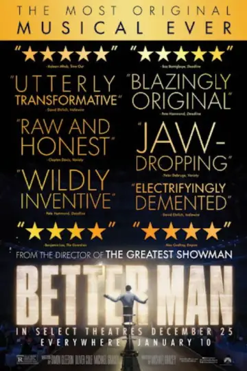 Plakat do filmu "Better Man: Niesamowity Robbie Williams" #575528