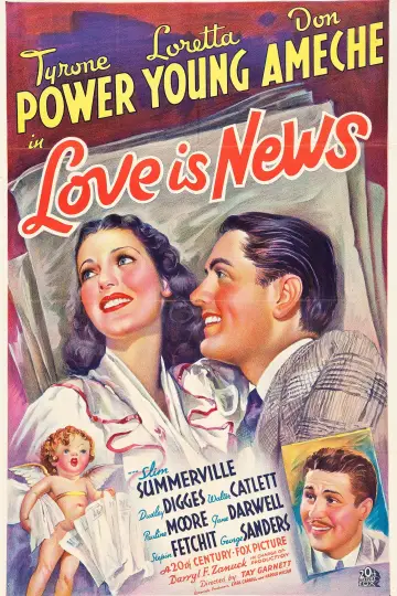 Plakat do filmu "Love Is News" #1616401