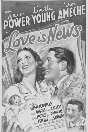 Plakat do filmu "Love Is News" #1616403
