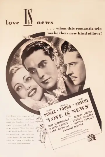 Plakat do filmu "Love Is News" #1616404