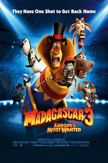 Plakat do filmu "Madagaskar 3" #1894126