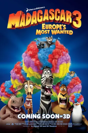 Plakat do filmu "Madagaskar 3" #1894127