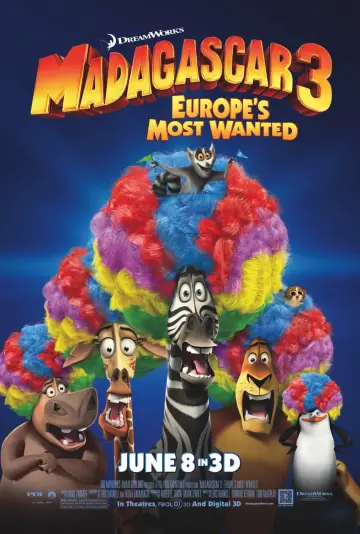 Plakat do filmu "Madagaskar 3" #38310