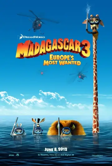 Plakat do filmu "Madagaskar 3" #38311