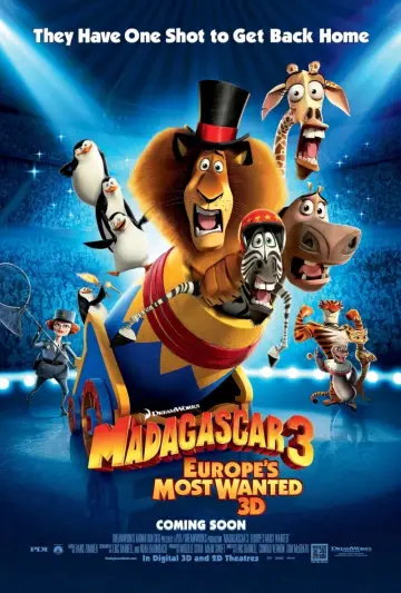 Plakat do filmu "Madagaskar 3" #38315