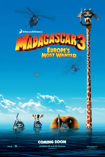 Plakat do filmu "Madagaskar 3" #621387
