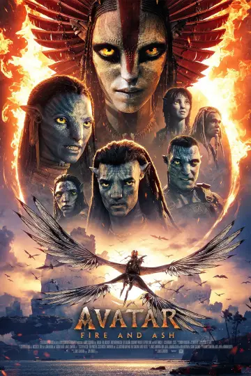 Plakat do filmu "Avatar: Ogień i popiół" #1642175