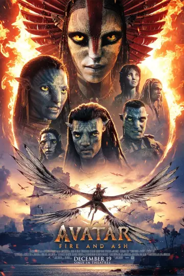 Plakat do filmu "Avatar: Ogień i popiół" #507844