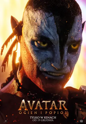 Plakat do filmu "Avatar: Ogień i popiół" #508243