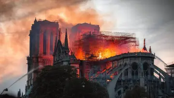 Zasłona do filmu "Notre-Dame płonie" #388168