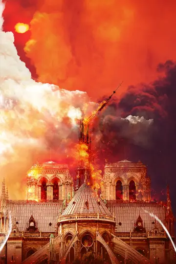 Plakat do filmu "Notre-Dame płonie" #388172