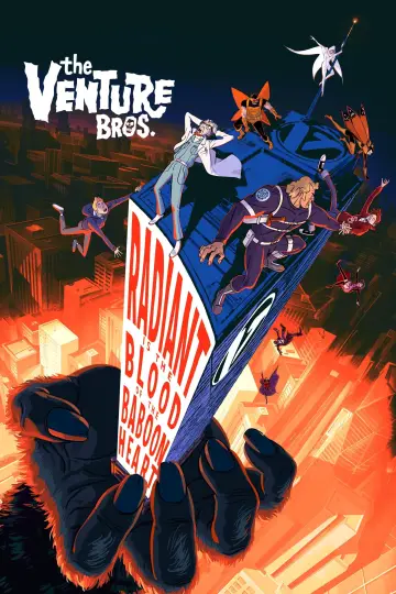 Plakat do filmu "Bracia Venture: Świetlista jest krew z serca pawiana" #77343