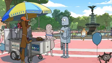Zasłona do filmu "Pies i Robot" #190463
