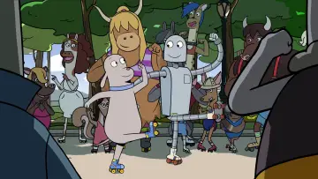 Zasłona do filmu "Pies i Robot" #190471