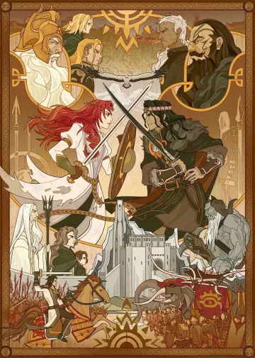 Plakat do filmu "Władca Pierścieni: Wojna Rohirrimów" #592335