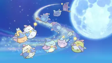 Zasłona do filmu "映画 すみっコぐらし 青い月夜のまほうのコ" #757343