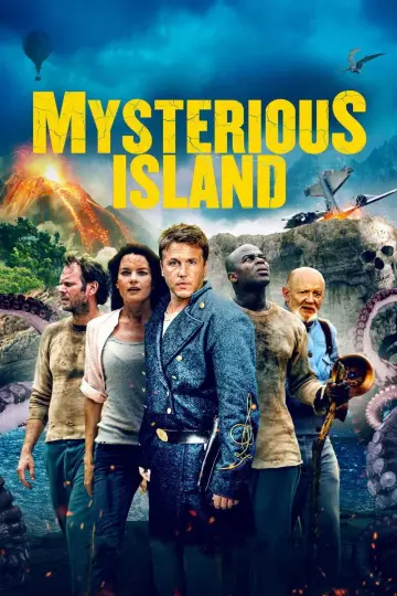 Plakat do filmu "Tajemnicza wyspa Juliusza Verne