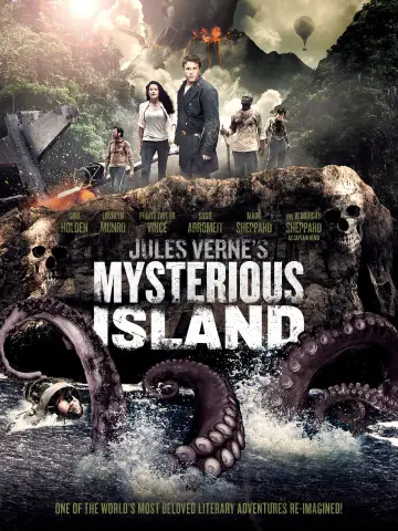 Plakat do filmu "Tajemnicza wyspa Juliusza Verne