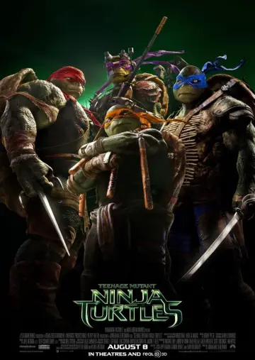 Plakat do filmu "Wojownicze Żółwie Ninja" #480305