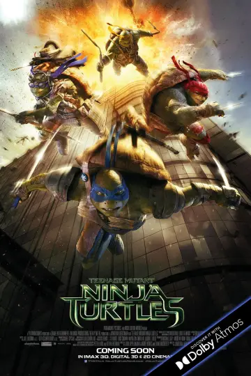 Plakat do filmu "Wojownicze Żółwie Ninja" #587817
