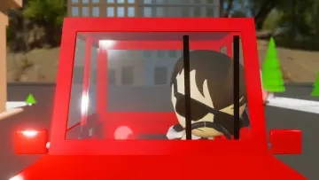 Zasłona do filmu "Baby Driver Cartoon - Bellbottoms" #886043