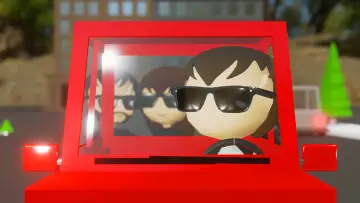 Zasłona do filmu "Baby Driver Cartoon - Bellbottoms" #886046