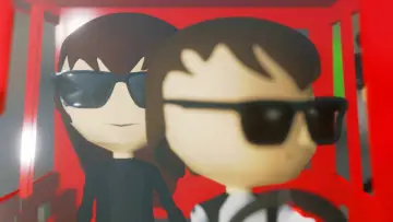 Zasłona do filmu "Baby Driver Cartoon - Bellbottoms" #886068