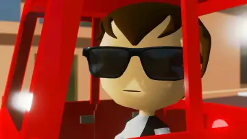 Zasłona do filmu "Baby Driver Cartoon - Bellbottoms" #886077