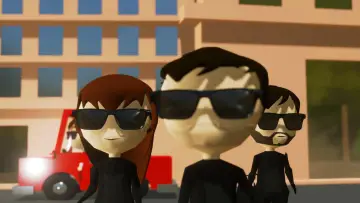 Zasłona do filmu "Baby Driver Cartoon - Bellbottoms" #886078