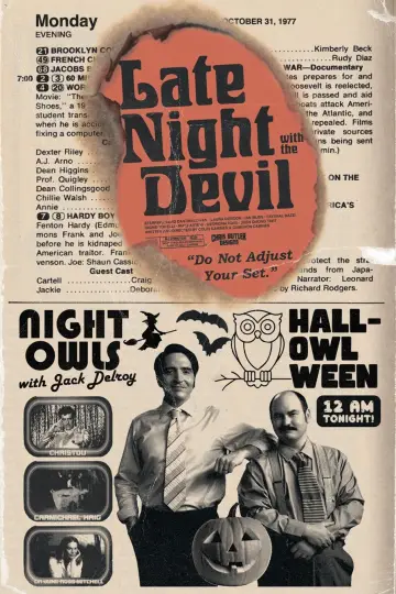 Plakat do filmu "Późna noc z diabłem" #583433