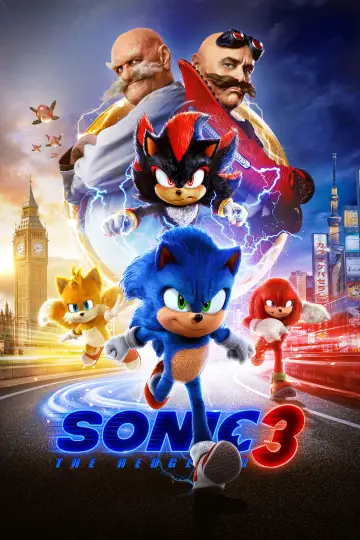 Plakat do filmu "Sonic 3. Szybki jak błyskawica" #551888