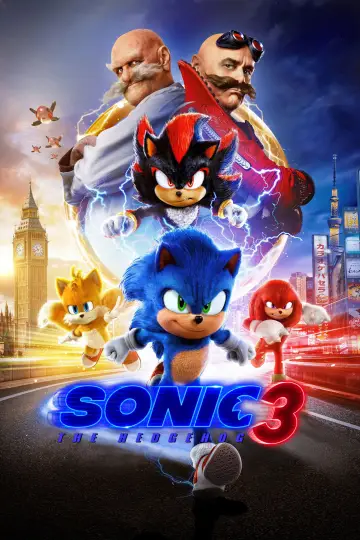 Plakat do filmu "Sonic 3. Szybki jak błyskawica" #551893
