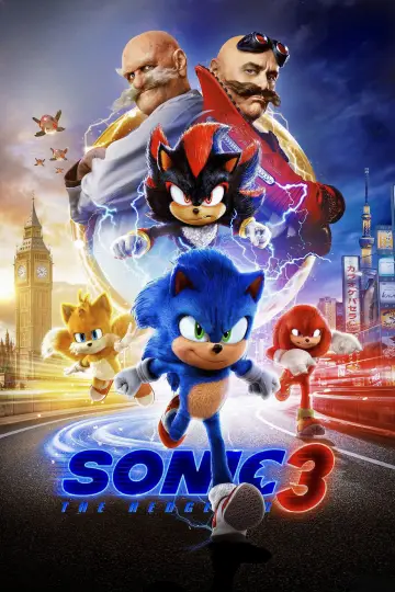 Plakat do filmu "Sonic 3. Szybki jak błyskawica" #551895