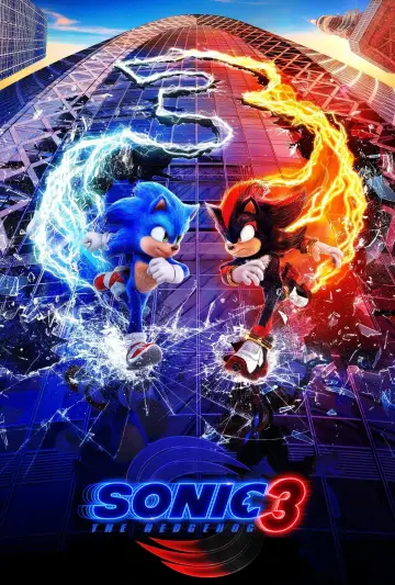 Plakat do filmu "Sonic 3. Szybki jak błyskawica" #551898