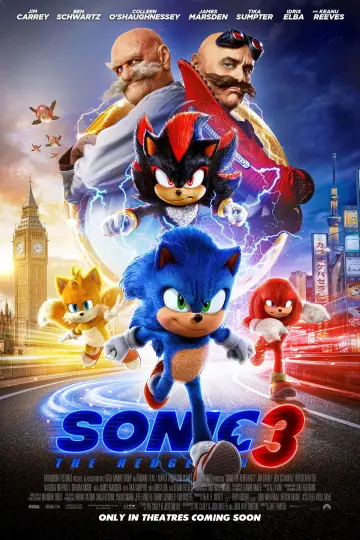 Plakat do filmu "Sonic 3. Szybki jak błyskawica" #551961