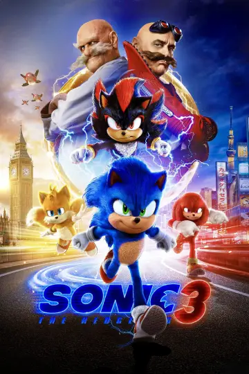 Plakat do filmu "Sonic 3. Szybki jak błyskawica" #552009