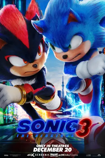 Plakat do filmu "Sonic 3. Szybki jak błyskawica" #552026