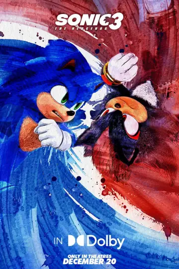 Plakat do filmu "Sonic 3. Szybki jak błyskawica" #552038