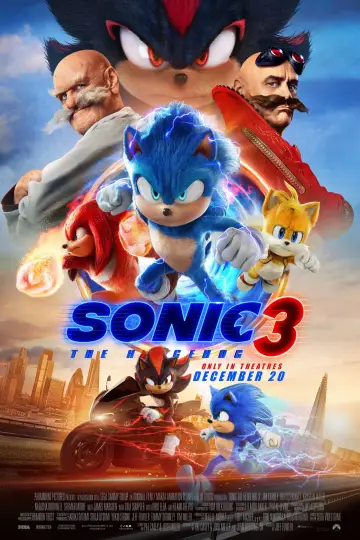 Plakat do filmu "Sonic 3. Szybki jak błyskawica" #552039