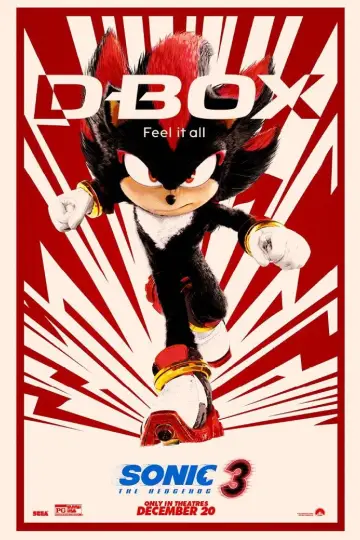 Plakat do filmu "Sonic 3. Szybki jak błyskawica" #552042