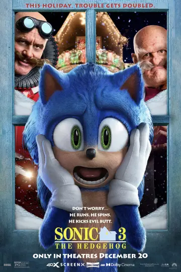 Plakat do filmu "Sonic 3. Szybki jak błyskawica" #552043