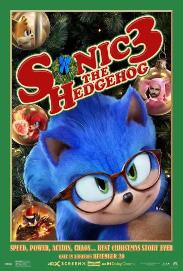 Plakat do filmu "Sonic 3. Szybki jak błyskawica" #552049