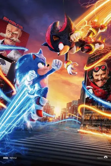 Plakat do filmu "Sonic 3. Szybki jak błyskawica" #552067