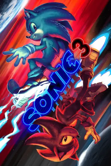 Plakat do filmu "Sonic 3. Szybki jak błyskawica" #552077